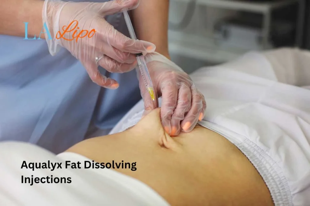 woman having fat dissolving injections Oxfordshire in the stomach