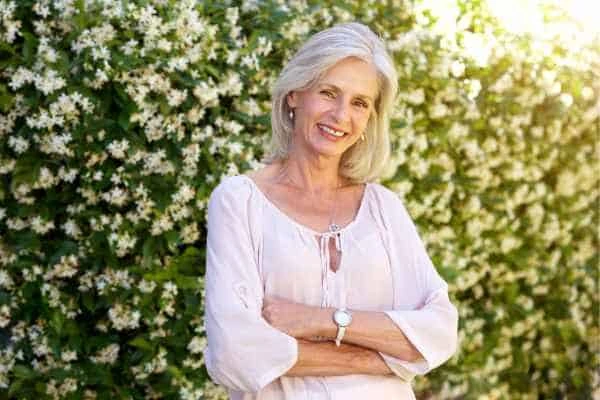 Older woman happy with urinary incontinence treatment Oxfordshire