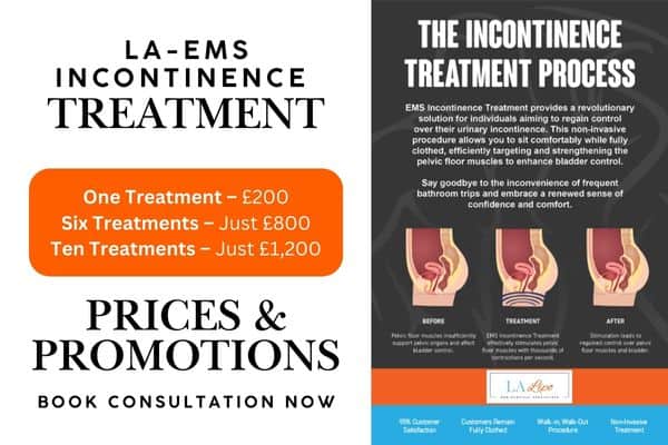 LA ems incontinence treatment prices