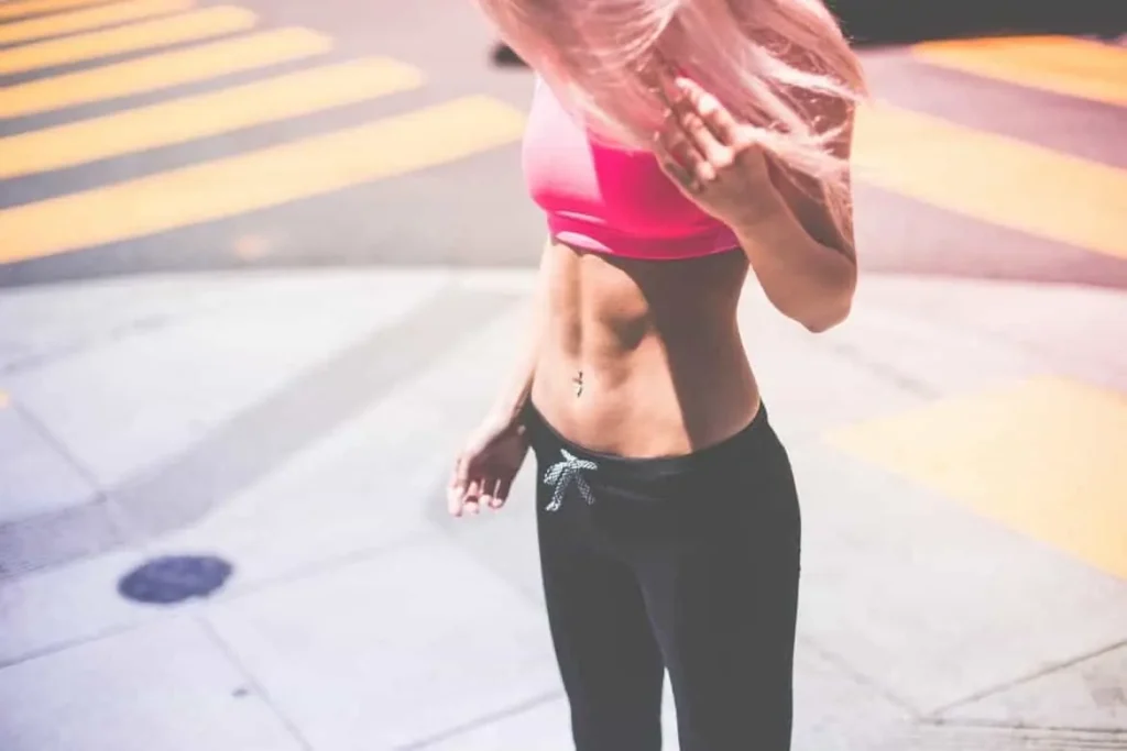 Woman with toned stomach after LA-EMS Body Sculpting Treatment Oxfordshire