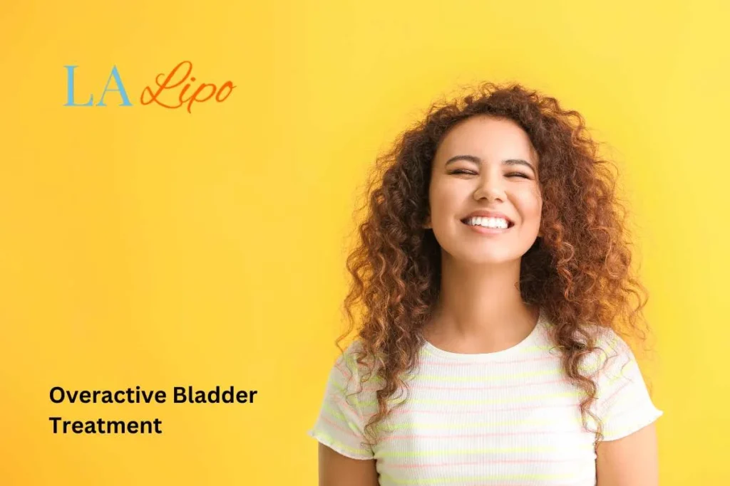 woman smiling about overactive bladder treatment Oxfordshire solutions